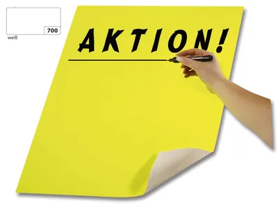 Produktbild von Folia Plakatkarton - 48 x 68 cm, weiß