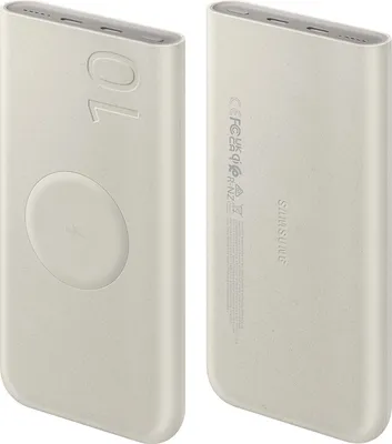 Obrázek produktu pro Samsung EB-U2510XUEGEU, 10000 mAh, Power Delivery 3.0, Bezdrátové nabíjení, Béžová