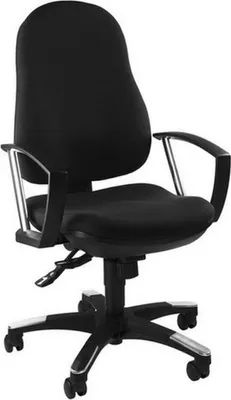 Produktbild von Topstar Home Office Bürostuhl TRENDY SY Schreibtischstuhl mit Armlehnen (nicht höhenverstellbar) Stoff Drehstuhl