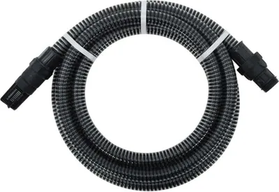 Produktbild von Saugschlauch mit PVC-Anschlüssen Schwarz 1" 10 m PVC