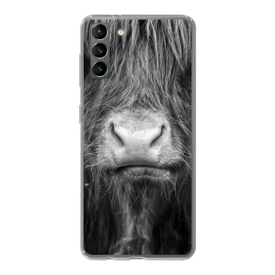 Produktbild von MuchoWow® Handyhülle Schutzhülle Hülle für Samsung Galaxy S21 Plus Schottischer Highlander - Haare - Tiere Silikon Softcase Handy Hülle - Handy-Tasche