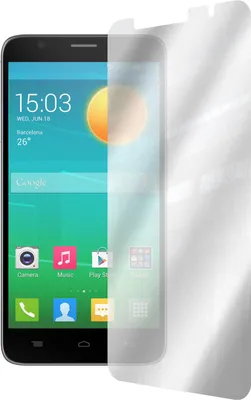 Produktbild von 2er-Pack PhoneNatic Displayschutzfolien verspiegelt  kompatibel mit Alcatel Flash
