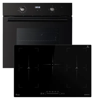 Image de Cuisinière: 60cm Four encastrable BO8005FB + 59cm Plaque Induction IH85900RL, Image générée par une IA