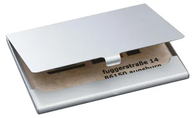 Produktbild von SIGEL VZ135 Visitenkarten-Etui, silber, matt