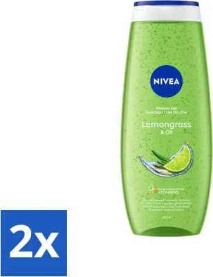 Produktbild von NIVEA - Duschgel - Lemongras & Oil Care - Glattes & erfrischendes Hautgefühl - 500 ml - Vorteilspack - 2 Stücke