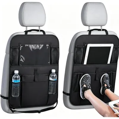 Immagine prodotto di Organizzatore per sedili auto, 60x40 cm, con protezione per lo schienale, impermeabile e con tasca porta tablet