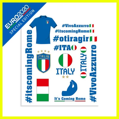 Produktbild von Sticker Europameisterschaft, EM 2020 Italien 14 x 16 cm