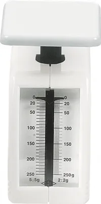Zdjęcie produktu dla Wedo 249 862000, Waga kuchenna mechaniczna, 0,25 kg, 2 g, Biały, Blat, g