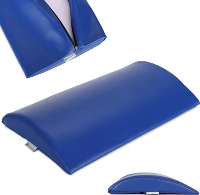 Produktbild von Habys Lenden-Halbrolle, Lagerungsrolle, Nackenkissen, Nackenrolle | für Massage und Therapie, Kniehalbrolle, 40x25x5cm | Hart Marineblau