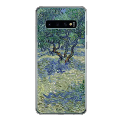 Produktbild von MuchoWow® Handyhülle Schutzhülle Hülle für Samsung Galaxy S10 Der Olivenhain - Vincent van Gogh Silikon Softcase Handy Hülle - Handytasche