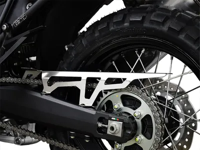 Image de ZIEGER Protège chaîne compatible avec Honda CRF 1000 L Africa Twin/ CRF 1000 L Africa Twin Adventure Sports argent