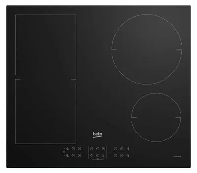 Zdjęcie produktu dla Beko HII64200FMT, Czarny, Wbudowany, 60 cm, Płyta indukcyjna strefowa, Szkło, 4 stref(y)
