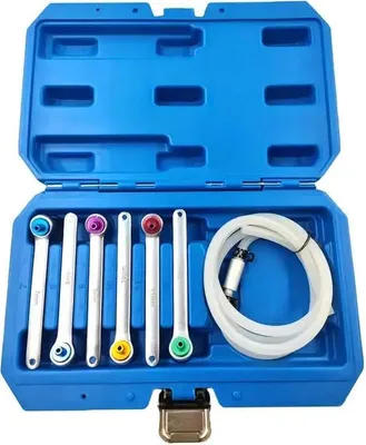 Immagine prodotto di Set per lo spurgo dei freni - Chiave per lo spurgo dei freni - Attrezzi per freni idraulici - Spurgo efficiente - Con custodia
