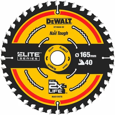 Obrázok produktu pre DEWALT Extreme DeWALT - Kreissägeblatt - 165 mm - 40