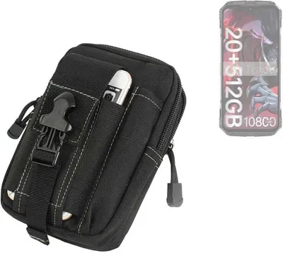 Produktbild von K-S-Trade Gürtel Tasche kompatibel mit Doogee S118 Gürteltasche Holster Schutz Hülle Handy Hülle Smartphone outdoor Handy-Hülle schwarz
