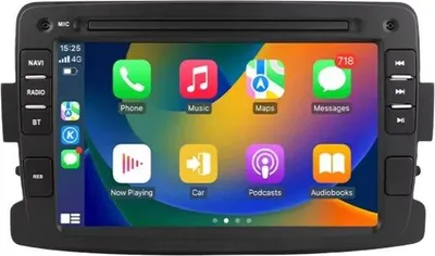 Obrázok produktu pre Autorádio Android série S Renault / Dacia / LADA – CarPlay, Android Auto, displej 1024x600 HD, navigácia, dvojitý DIN – 1 GB RAM, 32 GB pamäť