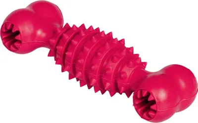 Produktbild von Vollgummi Knochen, rot, 17,5cm