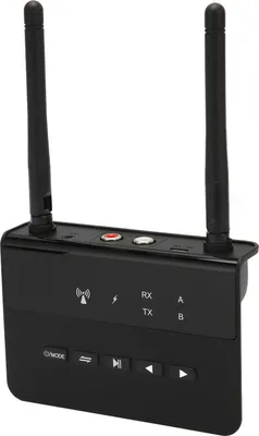 Obrázok produktu pre Vysielač prijímača Bluetooth s rozhraním AUX/interface, súčasné párovanie 2 zariadení, AptX Low Latency, 230 stôp, pre TV/auto/reproduktory/sluchadlá/domáci stereo systém/PC.
