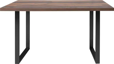 Produktbild von Esstisch >TABLES< in Old – Wood Vintage, U-Metallfüße schwarz - 140x74,7x90cm (BxHxT)