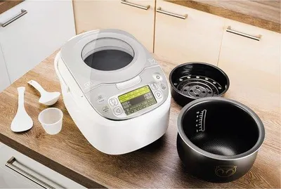 Obrázek produktu pro Rýžovar a vařič – velký – univerzální – 45 programů – kulatý – univerzální