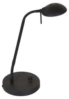 Obrázok produktu pre Stolná lampa - čierna - Biron - sklo kov - stolová lampa - LED - 7502ZW - Mexlite