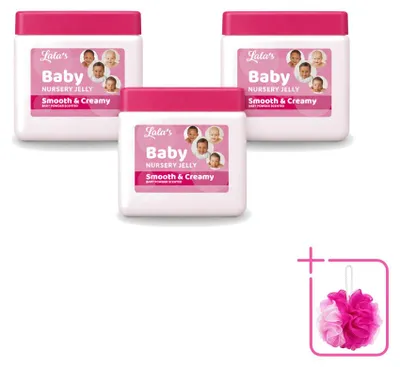 Imagen del producto de 3 unidades de Vaselina hidratante para bebés Lala - 368g - Paquete económico - 3 piezas