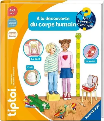 Obrázok produktu pre tiptoi Interaktívna kniha Telo, Ľudské telo, Vzdelávacia hračka, Od 4 rokov, Ravensburger