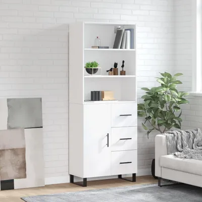 Produktbild von vidaXL Highboard Weiß 69,5x34x180 cm Holzwerkstoff