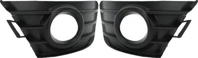 Immagine prodotto di 1 coppia di griglie paraurti anteriore per fendinebbia, coprilampada nero, ricambio per Citroen C4 2004-2008