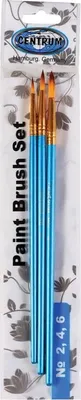Immagine prodotto di Set di spazzole 3 pz. (n. 2.4.6) rotondo. nylon