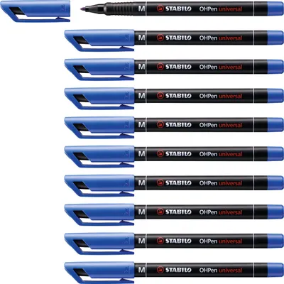 Produktbild von Folienstift - STABILO OHPen universal - permanent medium - 10er Pack - blau