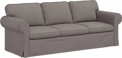 Image de vidaXL Canapé Taupe 215 x 82 x 80 cm Tissu