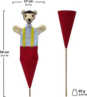 Produktbild von Pezi 54 cm 3in1, Tütenkasper