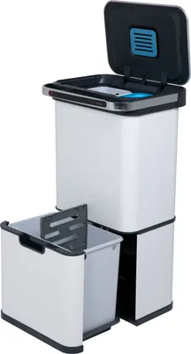 Produktbild von SVITA Sensor-Mülleimer 60L Aktivkohle- und Selbstreinigungs-Funktion Weiß