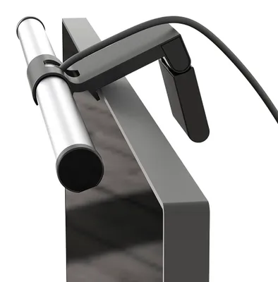 Produktbild von MeLiTec Monitorleuchte dimmbar für augenschonende Bildschirmarbeit, USB-Anschluss, Lichtfarbe einstellbar, silber oder schwarz : Silber Farbe: Silber