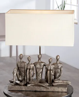 Produktbild von Casablanca Tischleuchte, "Group", Kunstharz, goldfarben, grau, , L. 21 cm, B. 46 cm, H. 55 cm 37263