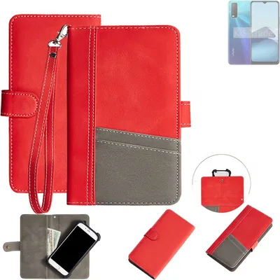 Produktbild von K-S-Trade Handy Schutzhülle kompatibel mit Vivo Y20s Hülle Portemonnee Brieftasche Klapphülle Kartenfächer Flip Wallet Case Etui