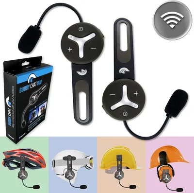 Produktbild von BuddyChat Duo Bluetooth Intercom Helm Headset Freisprechanlage Funkgerät 1000m
