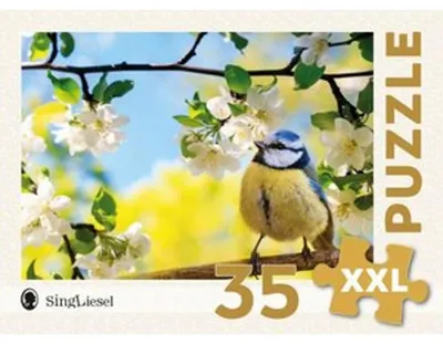 Image de Le puzzle SingLiesel pour les personnes atteintes de démence : la mésange bleue au printemps