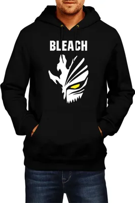 Obrázok produktu pre Pánska Mikina S Kapucňou Manga Japan Anime Comics Animation Bleach 007, Man 2XL / čierna