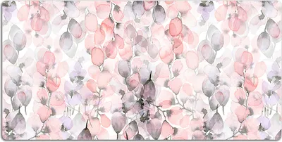 Produktbild von Schreibtischmatte Tischunterlage 100x50 cm Mauspad - Blumen gemalt