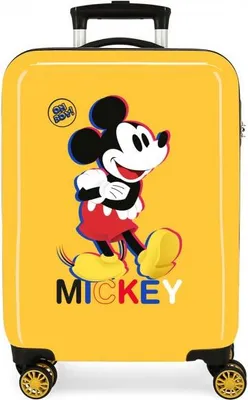 Obrázok produktu pre Luxusná cestovná taška ABS pre deti MICKEY MOUSE 3D Ochre, 55x38x20cm, 34L, 2921722