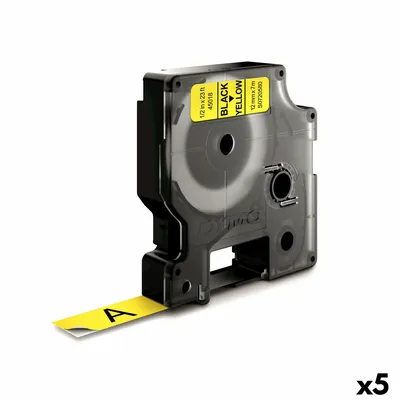 Obrázek produktu pro DYMO páska D1 12 mm x 7m, černá na žluté, Černá na žluté, Polyester, Belgie, -18 - 90 °C, DYMO, LabelManager, LabelWriter 450 DUO