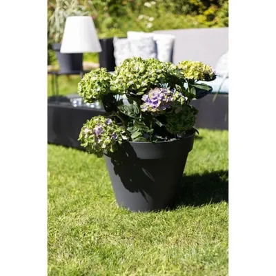 Produktbild von Kunststofftopf, Durchmesser 40 x H 32 cm, Anthrazitgrau