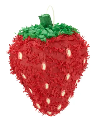 Produktbild von Unique Party Strawberry, Standard-Pinata, Unisex, Grün, Rot, Weiß, 450 mm, 400 mm, 1 Stück(e)