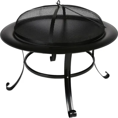 Produktbild von Terrassen-Feuerschale 73cm Garten-Feuerstelle Metallofen Feuerkorb Terrassenofen