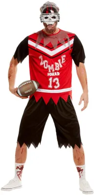Produktbild von Zombie Footballer Costume, Red (XL)