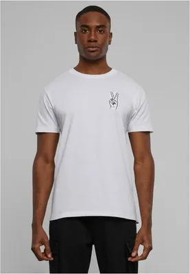 Zdjęcie produktu dla Męski t-shirt Mr. Tee Peace Sign Tee, kolor biały - rozmiar L