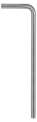 Produktbild von Differnz Bodenrohr - Chrom matt - Edelstahl rostfrei - Zum Anschluss des Siphons an das Abflussrohr im Boden - 75 x 22 cm - Durchmesser 32 mm - Geeignet für alle Siphons aus dem Sortiment