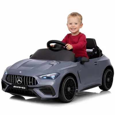 Immagine prodotto di Auto elettrica per bambini FINOOS 12V - Mercedes CLE53 AMG - Telecomando - Grigio